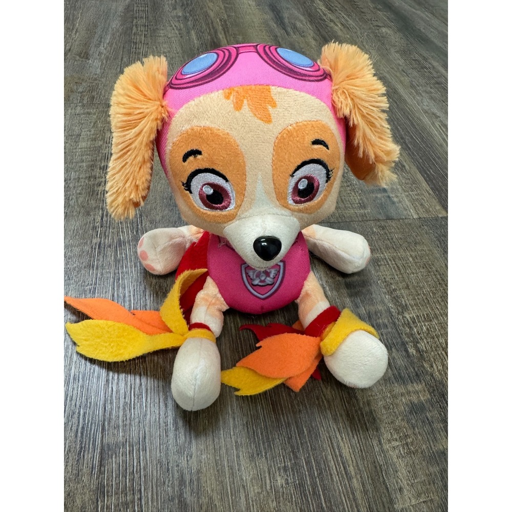 Paw Patrol Skye Plush Stuffed Animal Pink Aviator Dog Toy 6 inch 2018